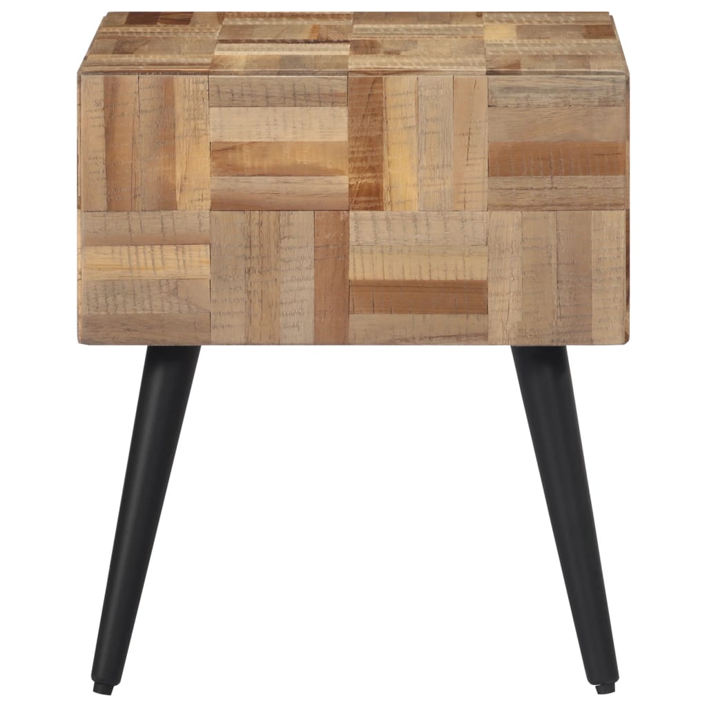 Side Table 40X40X45 Cm Solid Reclaimed Teak