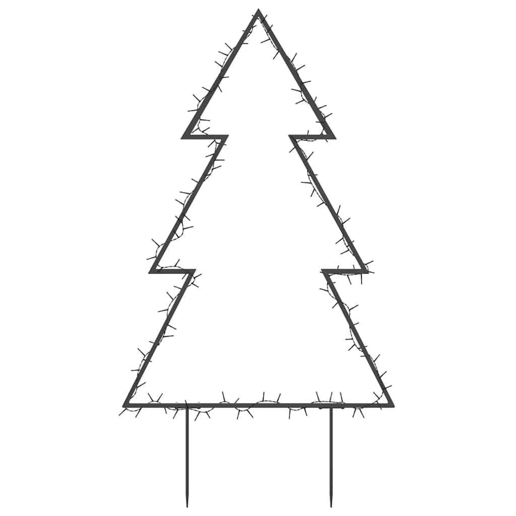 Christmas Light Decoration With Spikes Tree 115 Leds 90 Cm