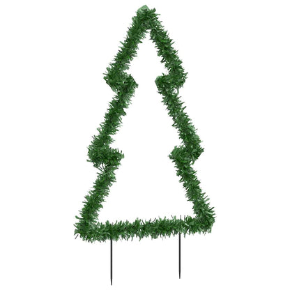 Christmas Light Decoration With Ground Spikes Tree 115 Leds 90 Cm