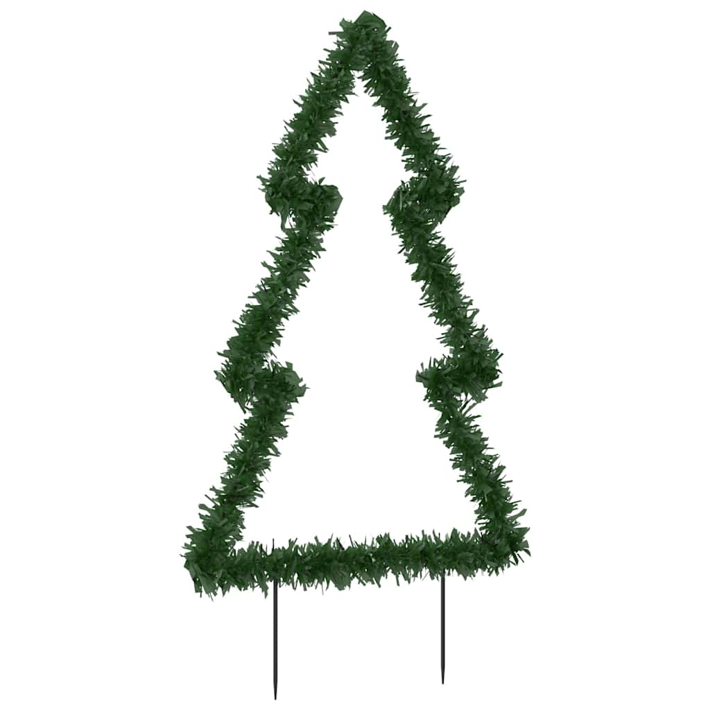 Christmas Light Decoration With Ground Spikes Tree 115 Leds 90 Cm