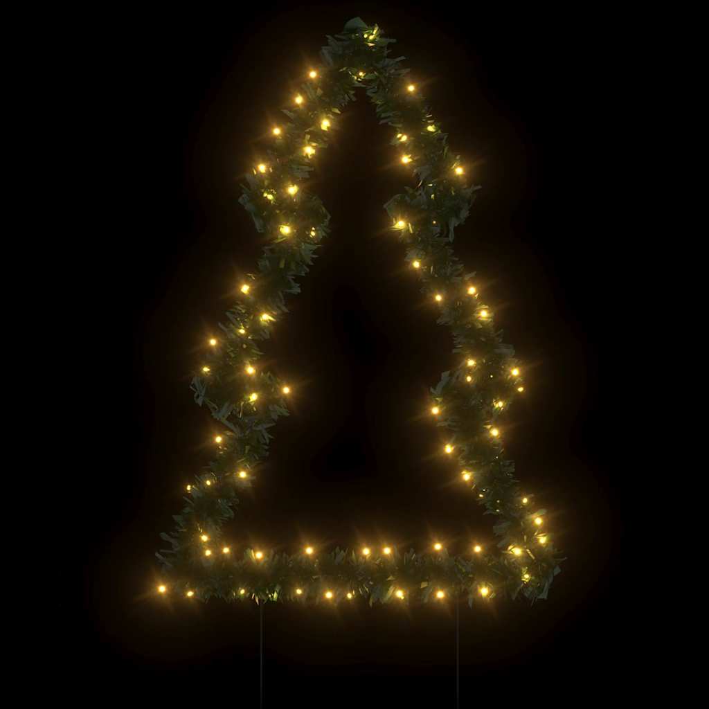 Christmas Light Decoration With Spikes Tree 80 Leds 60 Cm