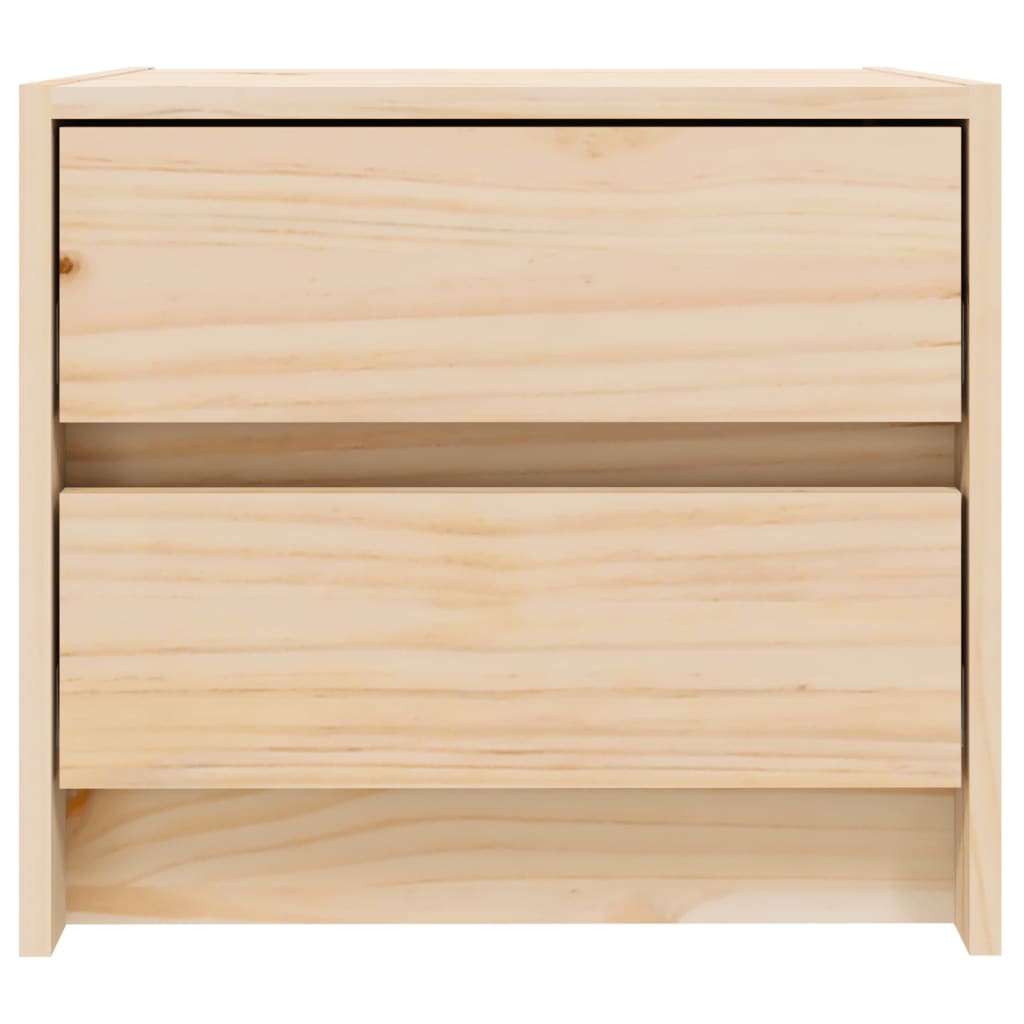 Bedside Cabinet 40X31X35.5 Cm Solid Wood Pine