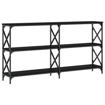 Console Table Black 200X28X80.5 Cm Engineered Wood