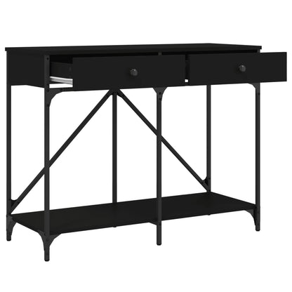 Console Table Black 100X39X78.5 Cm Engineered Wood