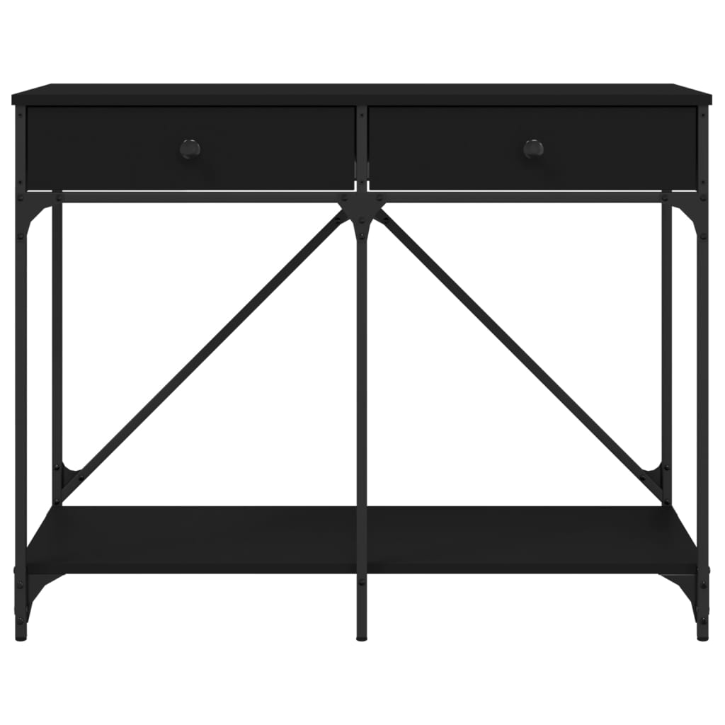 Console Table Black 100X39X78.5 Cm Engineered Wood