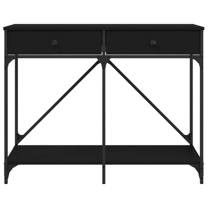 Console Table Black 100X39X78.5 Cm Engineered Wood