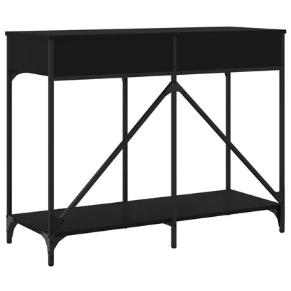 Console Table Black 100X39X78.5 Cm Engineered Wood