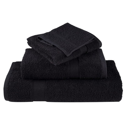 Premium Towels Solund 4 Pcs Black 100X200 Cm 600 Gsm