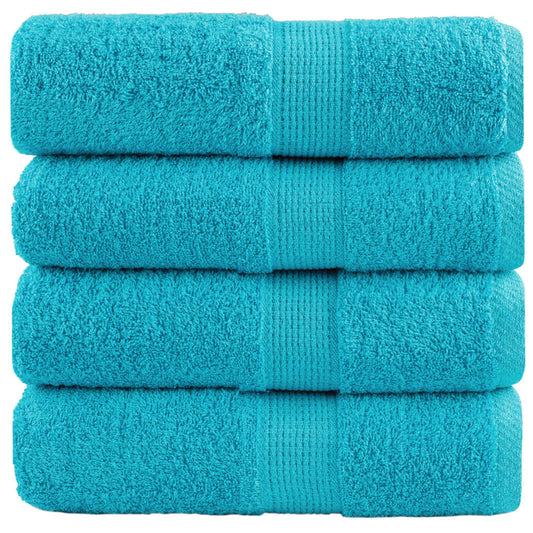 Premium Soap Towels Solund 4 Pcs Turquoise 30X30 Cm 600 Gsm