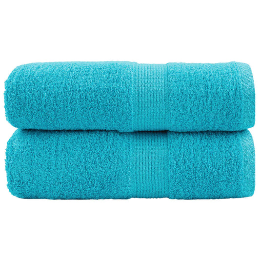 Premium Guest Towels Solund 2 Pcs Turquoise 30X50 Cm 600 Gsm