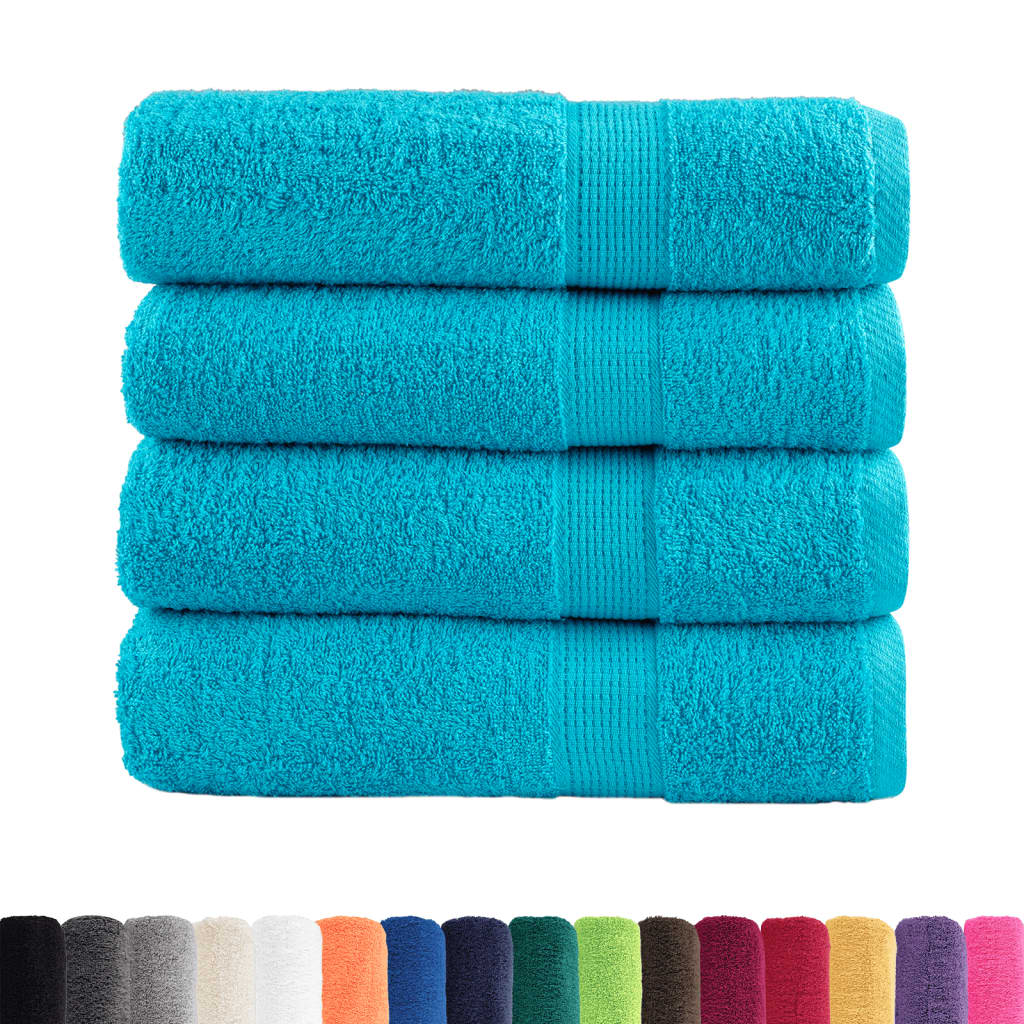 Premium Bath Towels Solund 4 Pcs 100X150 Cm 600 Gsm