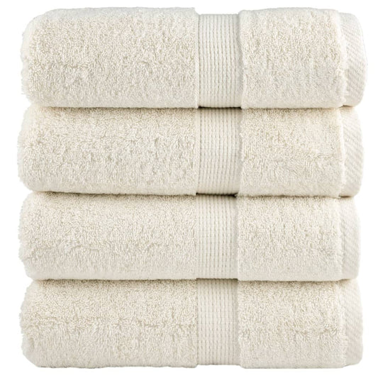 Premium Soap Towels Solund 4 Pcs Cream 30X30 Cm 600 Gsm