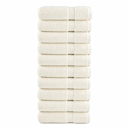 Premium Hand Towels Solund 10 Pcs Cream 50X100 Cm 600 Gsm