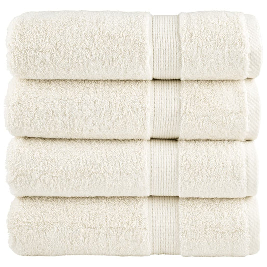 Premium Bath Towels Solund 4 Pcs 100X150 Cm 600 Gsm