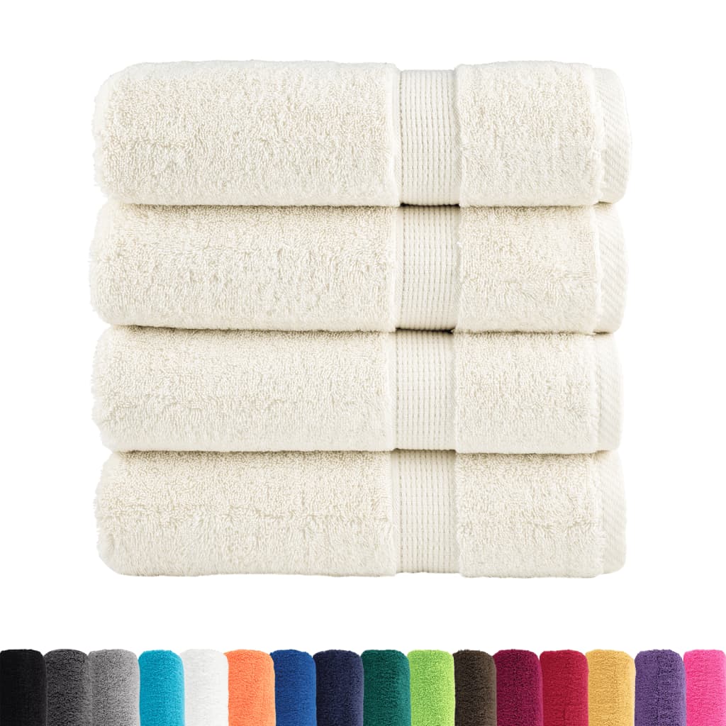 Premium Bath Towels Solund 4 Pcs 100X150 Cm 600 Gsm