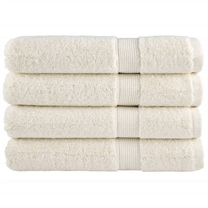 Premium Sauna Towels Solund 4 Pcs Cream 80X200 Cm 600 Gsm