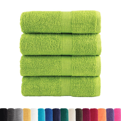 Premium Soap Towels Solund 4 Pcs Apple Green 30X30 Cm 600 Gsm