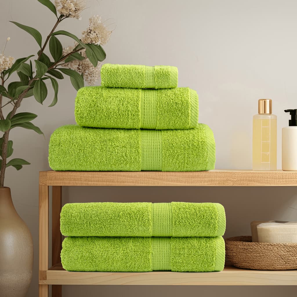 Premium Soap Towels Solund 4 Pcs Apple Green 30X30 Cm 600 Gsm