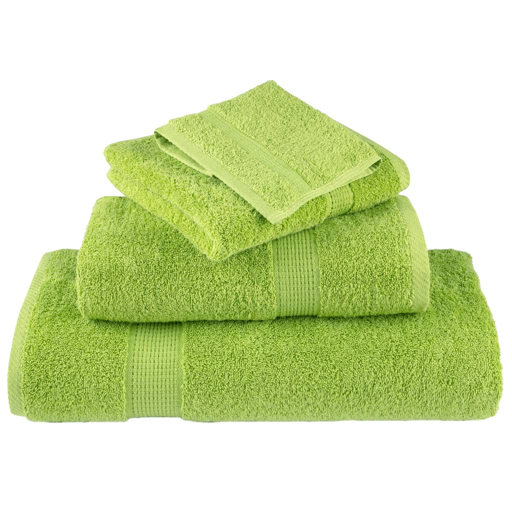 Premium Soap Towels Solund 4 Pcs Apple Green 30X30 Cm 600 Gsm