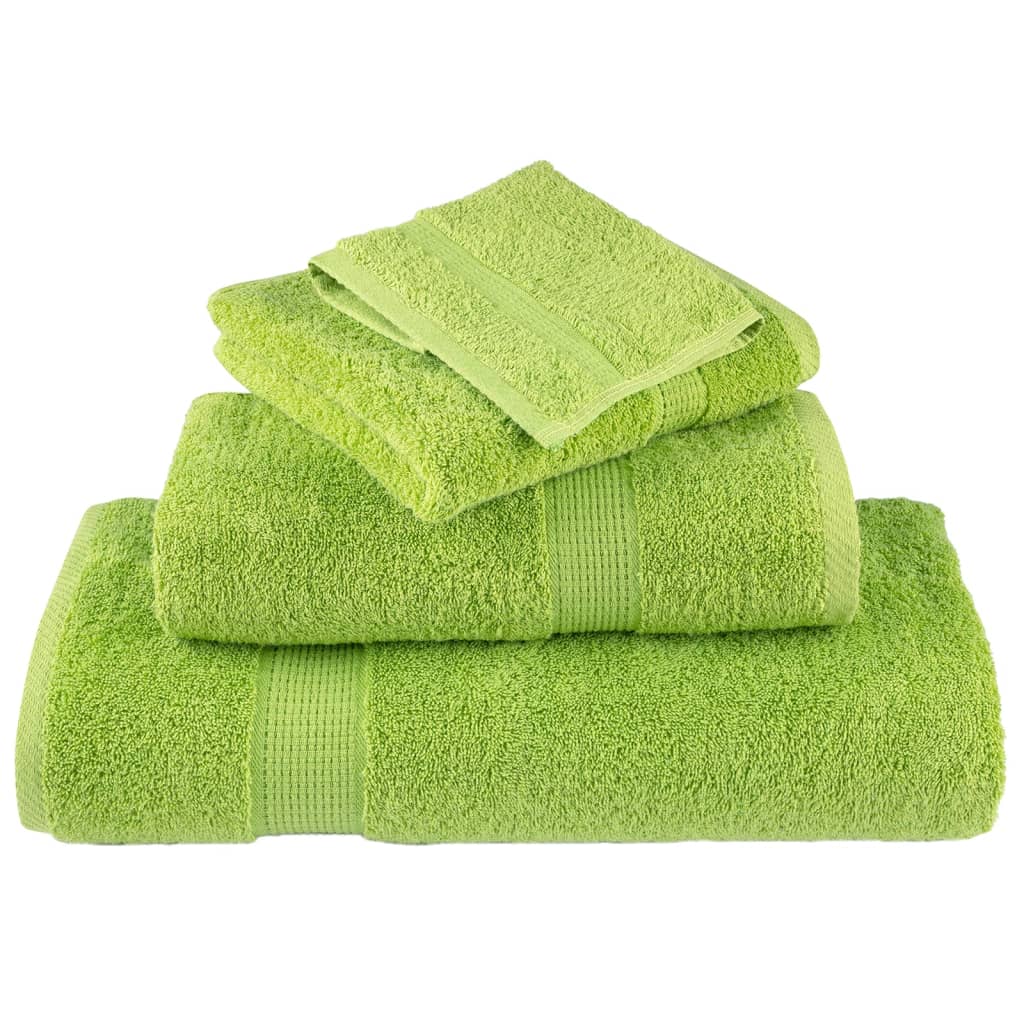 Premium Soap Towels Solund 10 Pcs Apple Green 30X30 Cm 600 Gsm