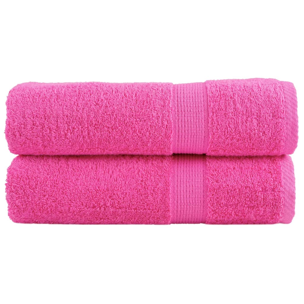 Premium Shower Towels Solund 2 Pcs Pink 70X140 Cm 600 Gsm