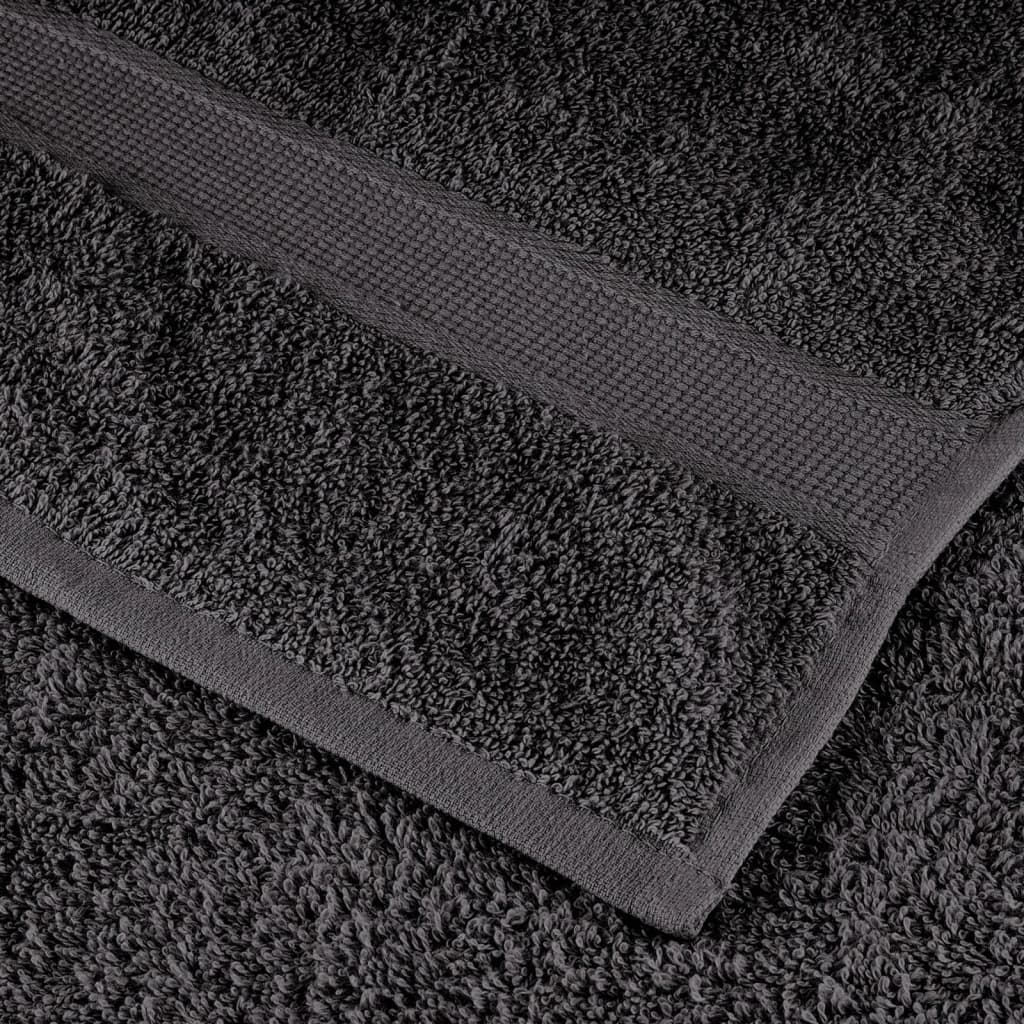 6 Piece Premium Towel Set Solund Anthracite 600 Gsm