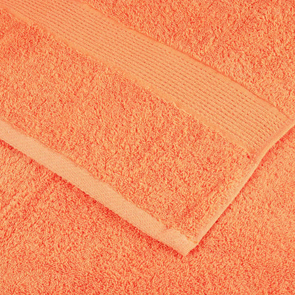 6 Piece Premium Towel Set Solund Orange 600 Gsm