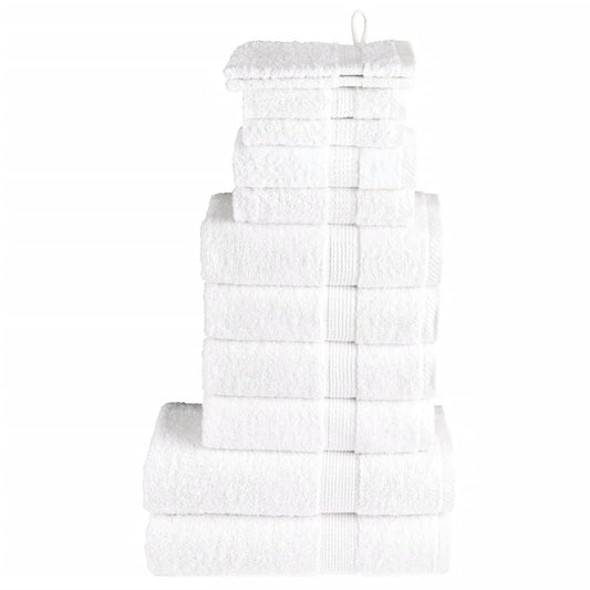 12 Piece Premium Towel Set Solund White 600 Gsm