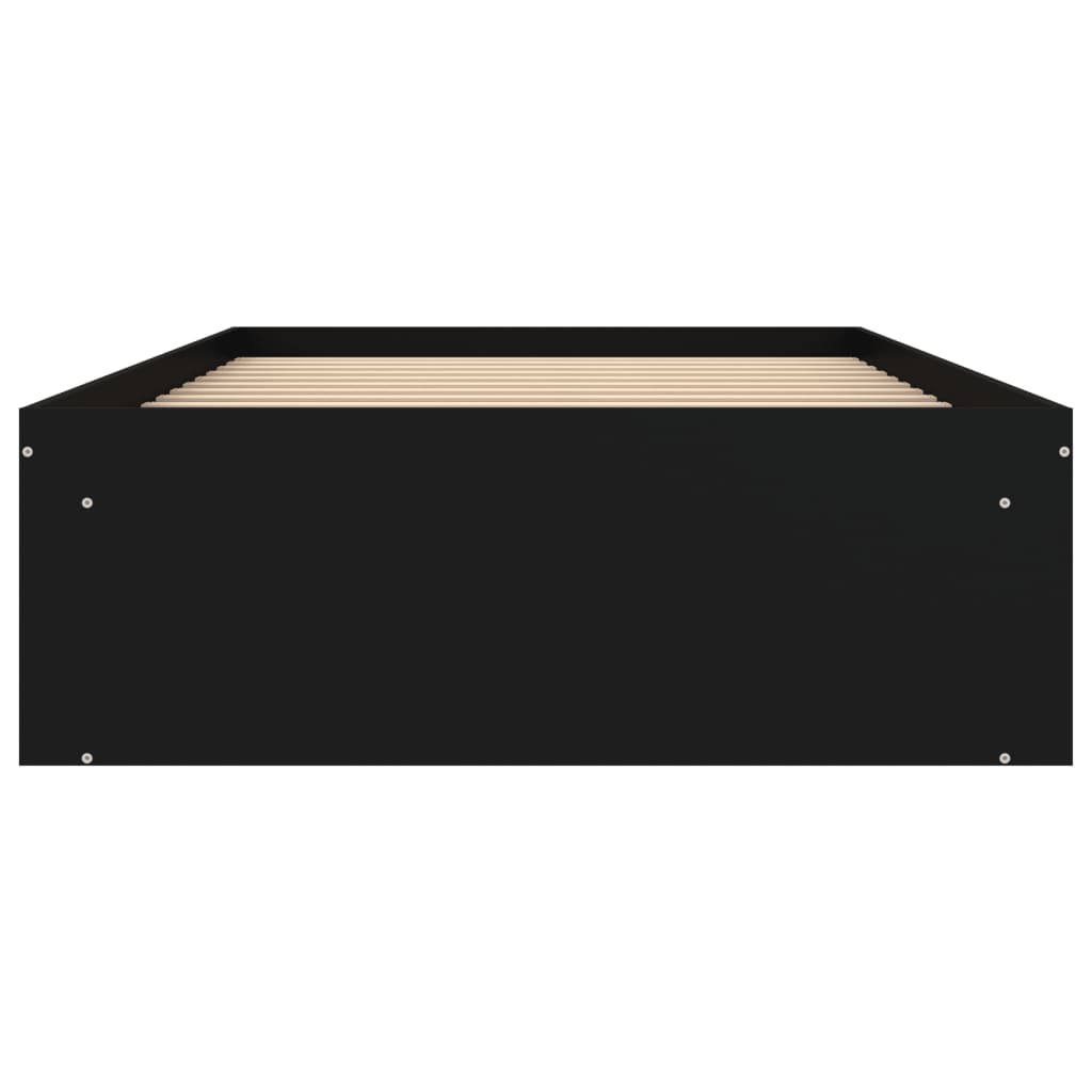 Bed Frame Black 90X190 Cm Single