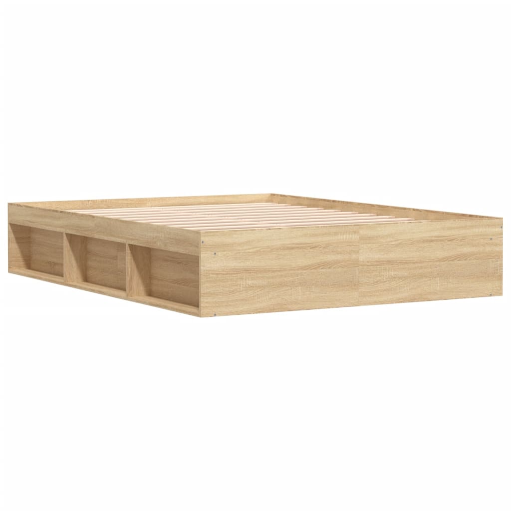 Bed Frame Sonoma Oak 150X200 Cm King Size