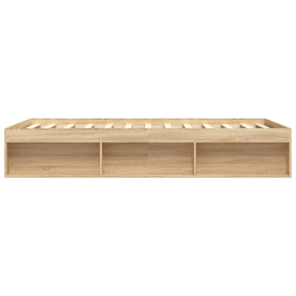 Bed Frame Sonoma Oak 150X200 Cm King Size