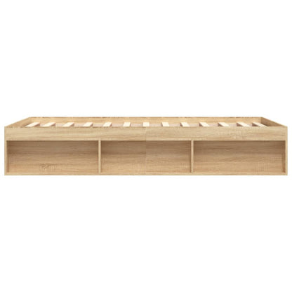 Bed Frame Sonoma Oak 150X200 Cm King Size