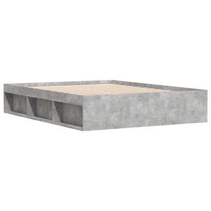 Bed Frame Concrete Grey 150X200 Cm King Size