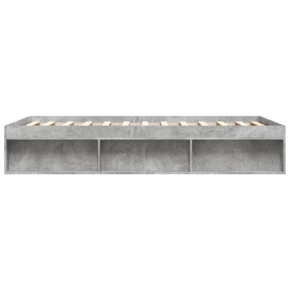 Bed Frame Concrete Grey 150X200 Cm King Size