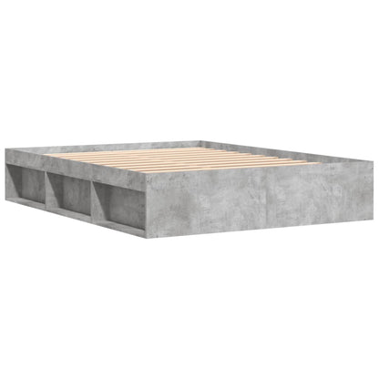 Bed Frame Concrete Grey 150X200 Cm King Size