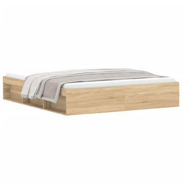 Bed Frame Sonoma Oak 180X200 Cm Super King Size