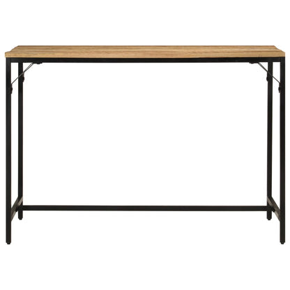 Dining Table 110X55X75 Cm Solid Rough Mango Wood And Iron