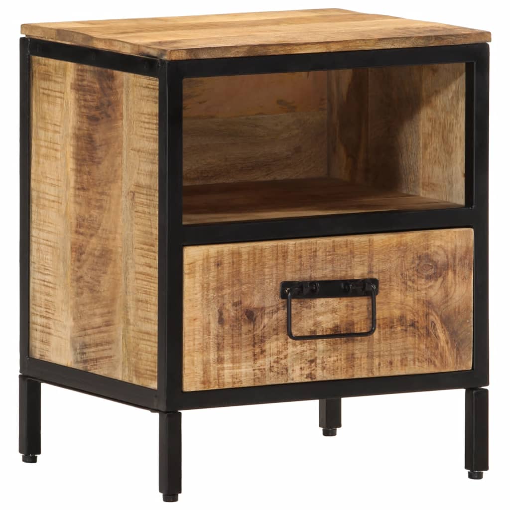 Bedside Cabinet 40X35X50 Cm Solid Wood Mango