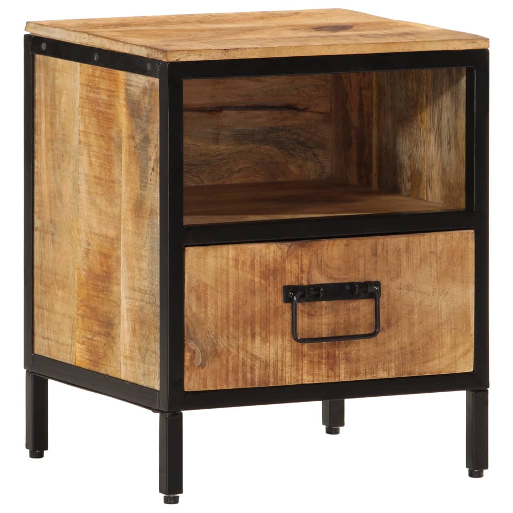 Bedside Cabinet 40X35X50 Cm Solid Wood Mango