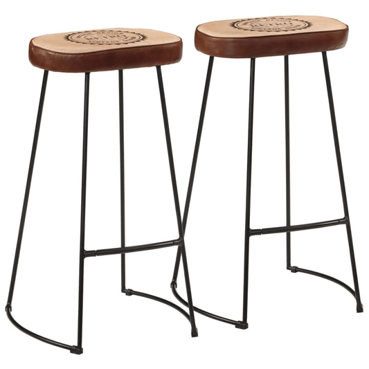 Bar Stools 2 Pcs Dark Brown 44X37.5X78 Cm