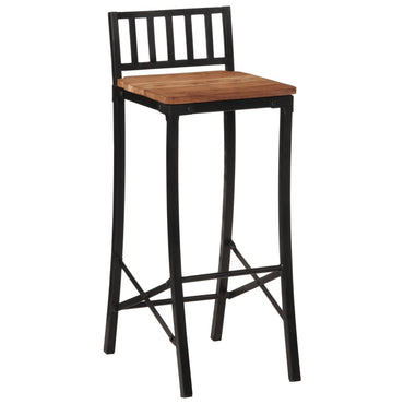 Bar Chairs 4 Pcs Solid Wood Acacia