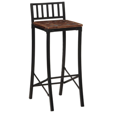 Bar Chairs 2 Pcs Solid Wood Reclaimed