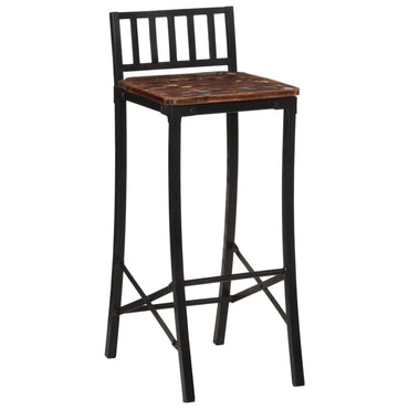 Bar Chairs 4 Pcs Solid Wood Reclaimed