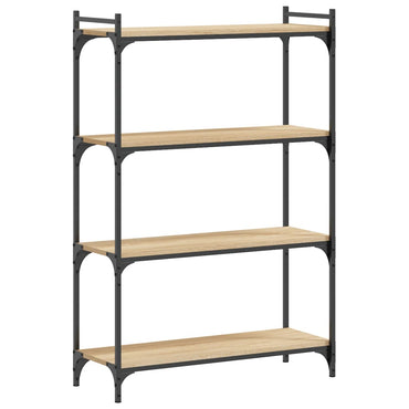 Bookcase 4-Tier Sonoma Oak 80X30X120 Cm Engineered Wood