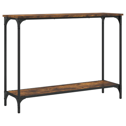 Console Table Smoked Oak 101X30.5X75 Cm Engineered Wood