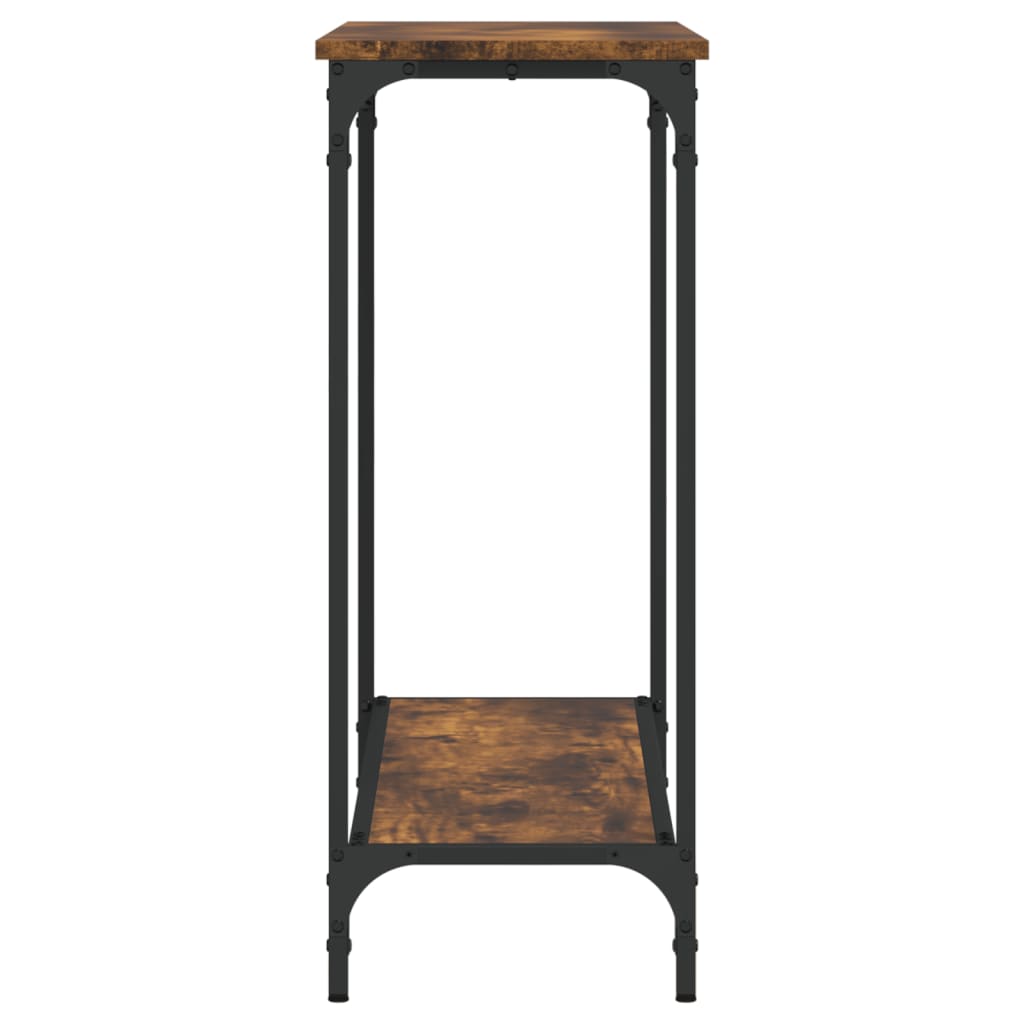 Console Table Smoked Oak 101X30.5X75 Cm Engineered Wood