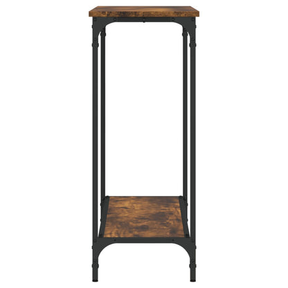 Console Table Smoked Oak 101X30.5X75 Cm Engineered Wood