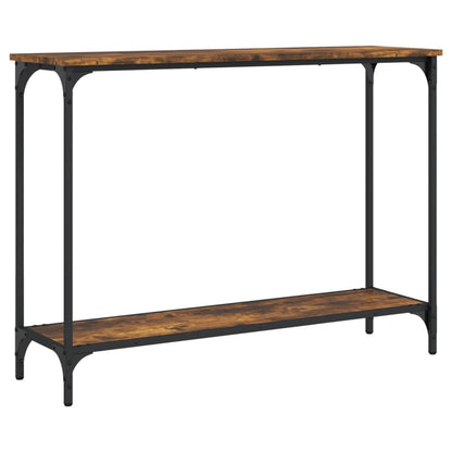 Console Table Smoked Oak 101X30.5X75 Cm Engineered Wood