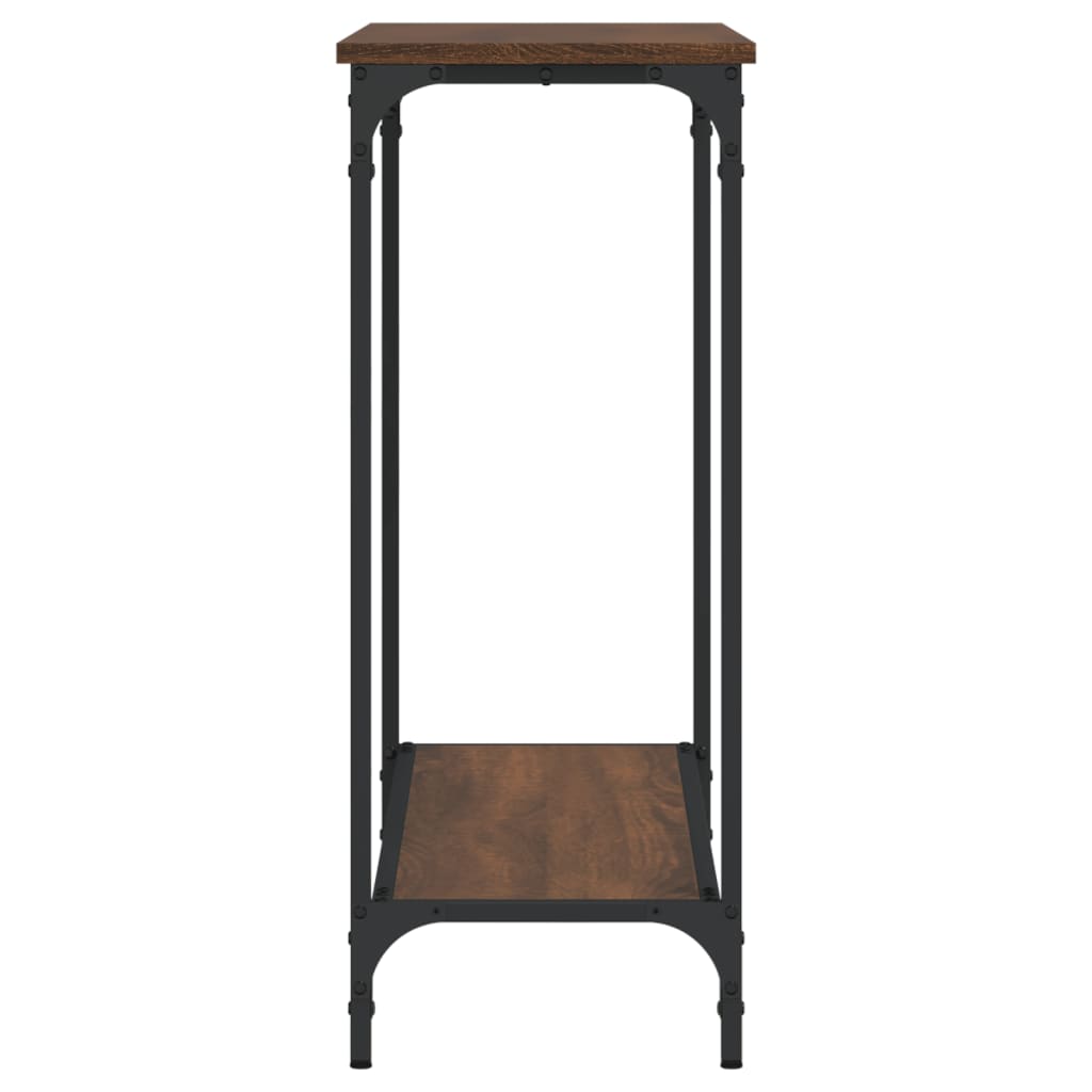 Console Table Brown Oak 101X30.5X75 Cm Engineered Wood