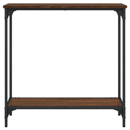 Console Table Brown Oak 75X30.5X75 Cm Engineered Wood